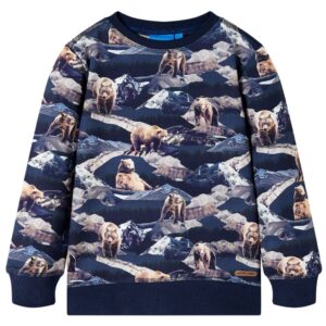 Sweatshirt til børn i marineblå
