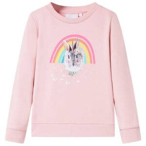 Sweatshirt til børn i lys rød