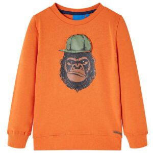 Børne-sweatshirt med gorillamotiv str. 116