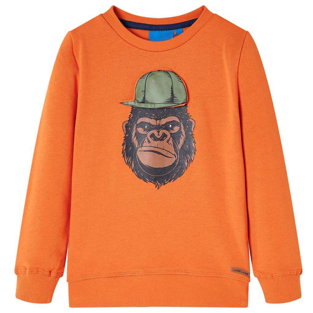 Børne-sweatshirt med gorillamotiv str. 116 – billede 1