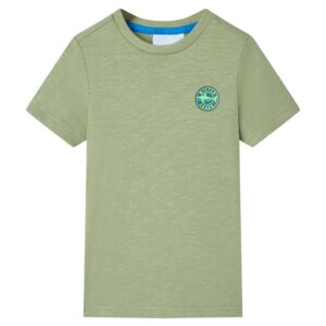 Børne T-shirt med skildpaddeprint str. 116