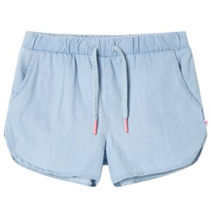 Lys blå børne shorts str. 116
