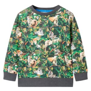 Børnesweatshirt med junglemotiv