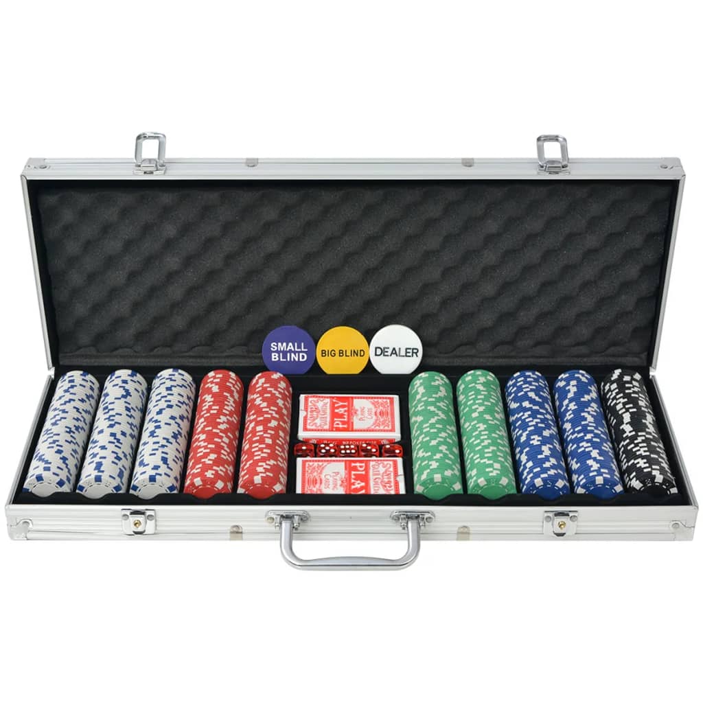 Poker sæt med 500 chips – billede 1