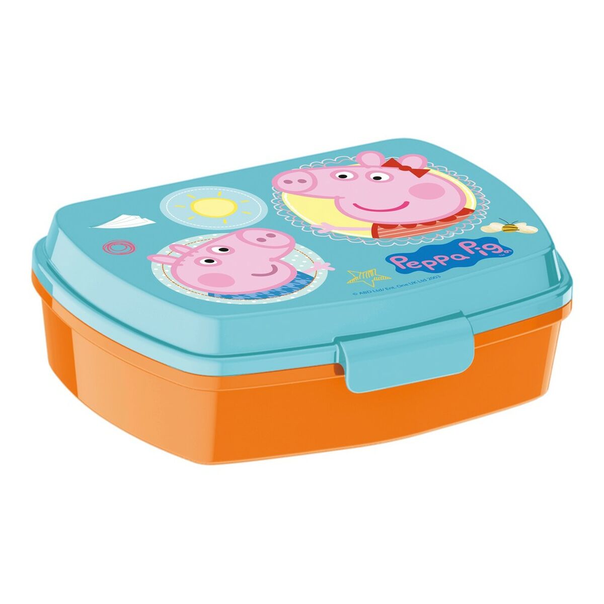 Madkasse til Sandwich Peppa Pig Having fun Plastik Lyserød (17 x 5.6 x 13.3 cm) – billede 1