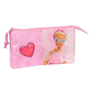Tredobbelt bæretaske Barbie Girl Pink