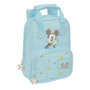 Skoletaske Mickey Mouse Clubhouse Baby Lyseblå 20 x 28 x 8 cm