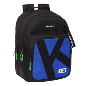 Skoletaske Kelme Royal Blå Sort 32 x 42 x 15 cm