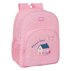 Skoletaske Glow Lab Sweet home Pink