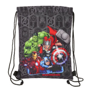 Rygsæk med Snore The Avengers Vendetta Sort 26 x 34 x 1 cm