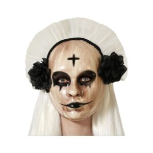 Maske Skummel nonne – Sort
